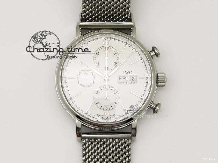 MIROTIME 0502 Mark XVIII IW327010 SS M+F 1:1 Best Edition Blue Dial on Brown Leather Strap A Resilient 7051